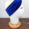 Fascia in veluto blu decorata con bottone vintage, Mimi Condal